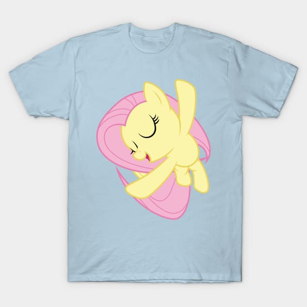 Flutteshy singing T-Shirt by CloudyGlow